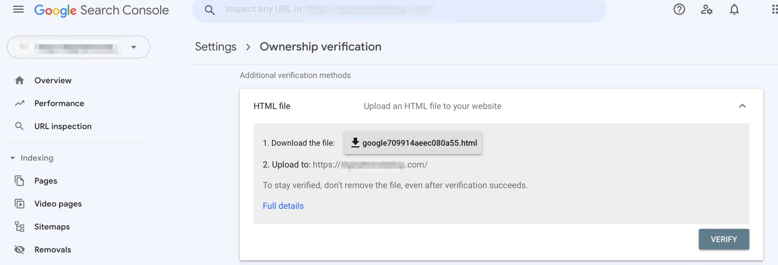 在 Google Search Console 中验证所有权